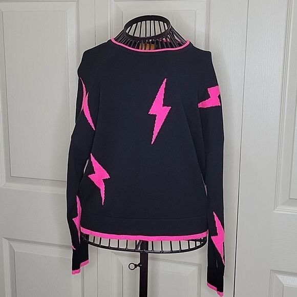 WISPR Silk Blend Lightning Bolt Sweater Size XS - Picture 1 of 7